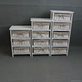 home furniture wooden chest with wicker drawer 1