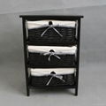 home furniture wooden chest with wicker drawer 2