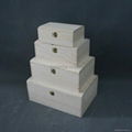 unfinished pine wood small storage box set 1