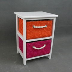 bathroom furniture colorful drawer  wood tower 