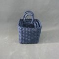 colorful paper rope weave basket