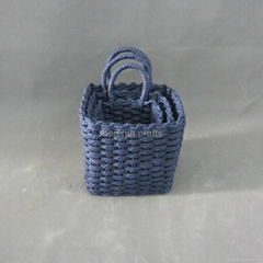 colorful paper rope weave basket