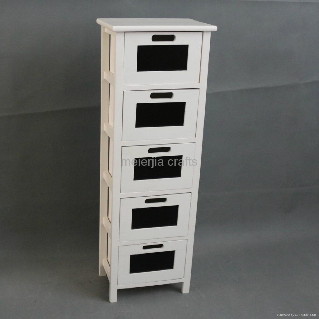 black and white furniture set wooden drawer cabinet  2