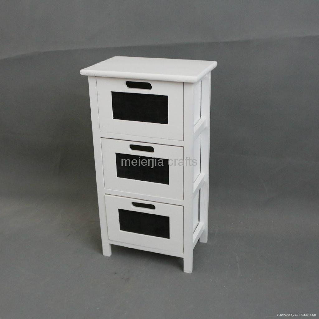 black and white furniture set wooden drawer cabinet  3