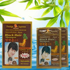 30ml  fast magic black hair color shampoo