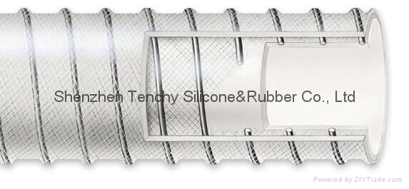 Wire reinforced beverage transfer silicone tubing 3