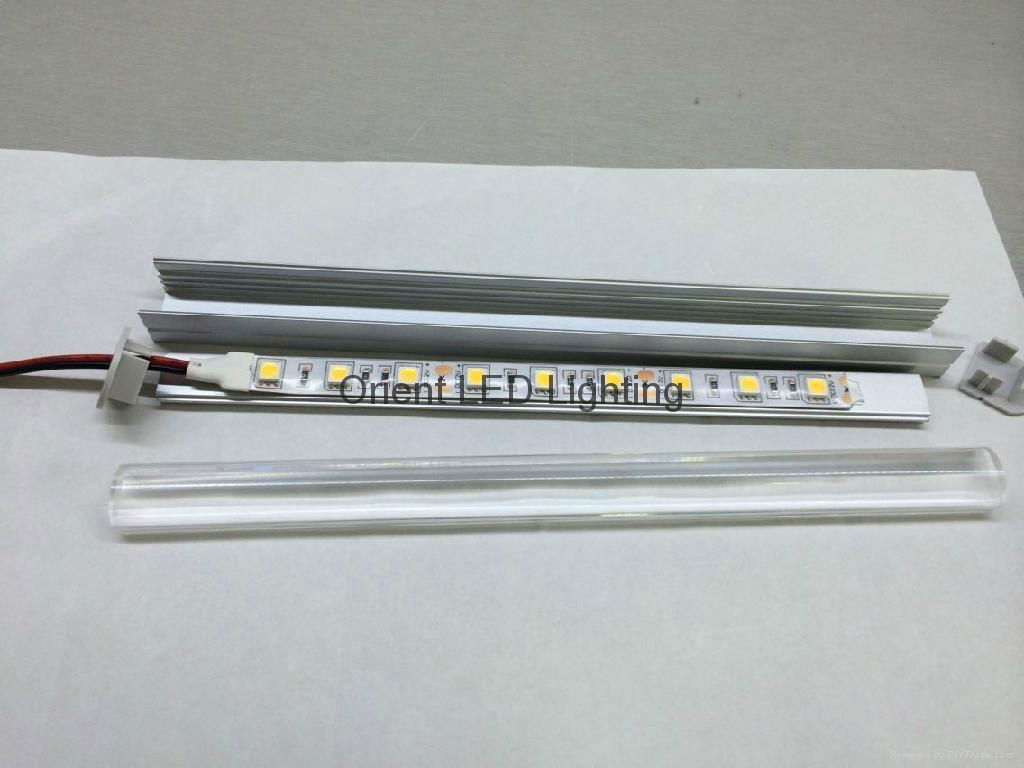 LED rigid bar with narrowed beam angle by lens strip light 3