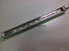LED rigid bar with narrowed beam angle by lens strip light