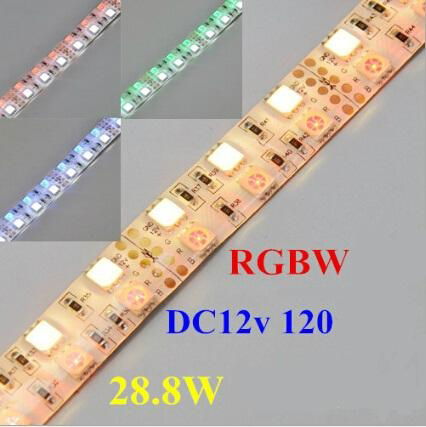 Waterproof UL Certified SMD 5050RGBW Flexible Strip Epistar 5060 and 5050 Flexi