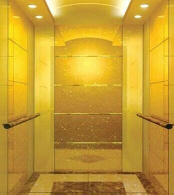 Stainless Steel Mirror Etching Home Elevator