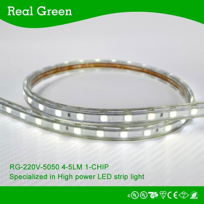 220V SMD5050 LED strip light White