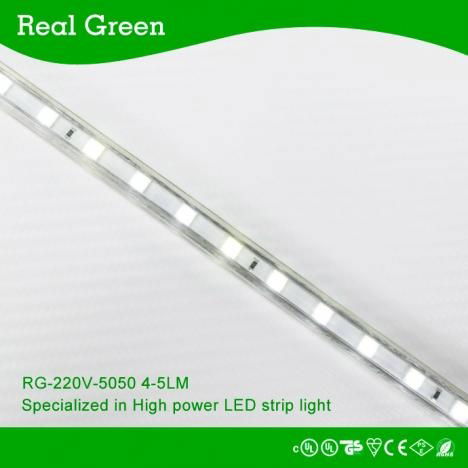 220V SMD5050 LED strip light White 5