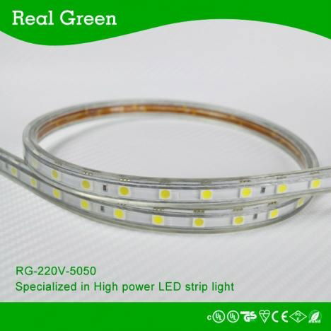 220V SMD5050 LED strip light White 3