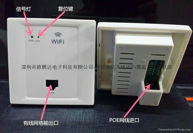 Embedded panel in wall ap wall wifi router indoor wireless wifi Access Point 3