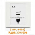 New 2016 high quality wifi router wireless ap in wall socket with USB & RJ45 1