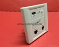 in wall wireless / wifi router easy install on wall support USB charge 4