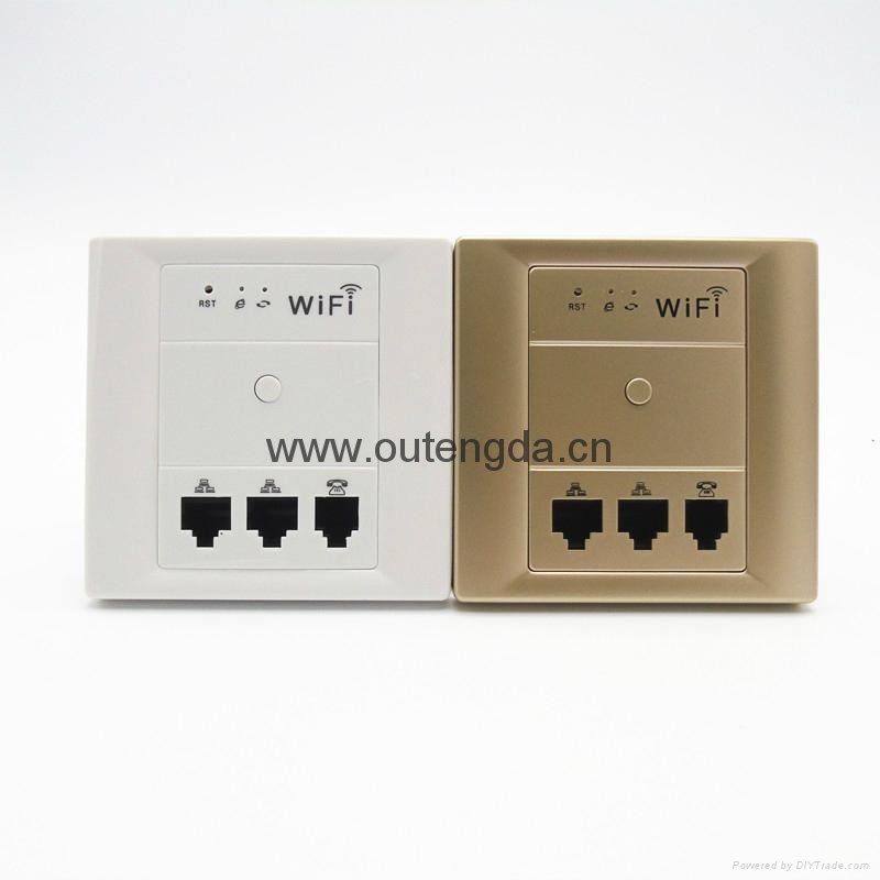 欧腾达WPL-6208面板ap路由器wifi覆盖网络插座入墙面板ap 3