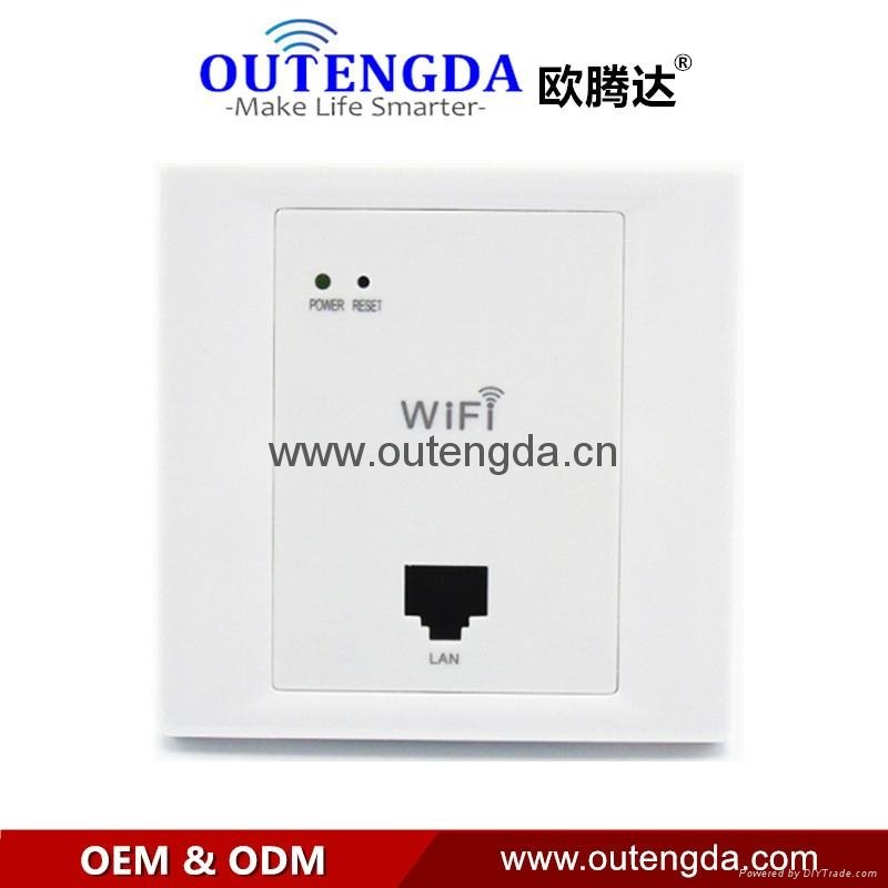 Wireless in wall ap high quality hotel room wifi cover mini router access point