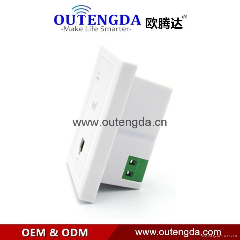 Wireless in wall ap high quality hotel room wifi cover mini router access point 4
