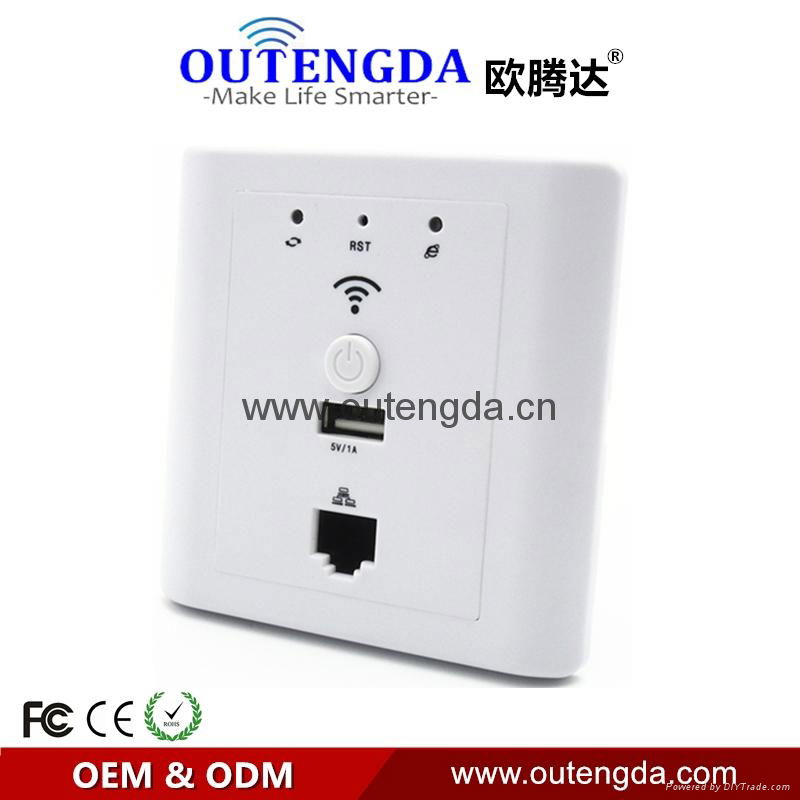 Easy Install Wifi Ap In Wall Access Point wireless router IEEE 802.11b/g/n 3