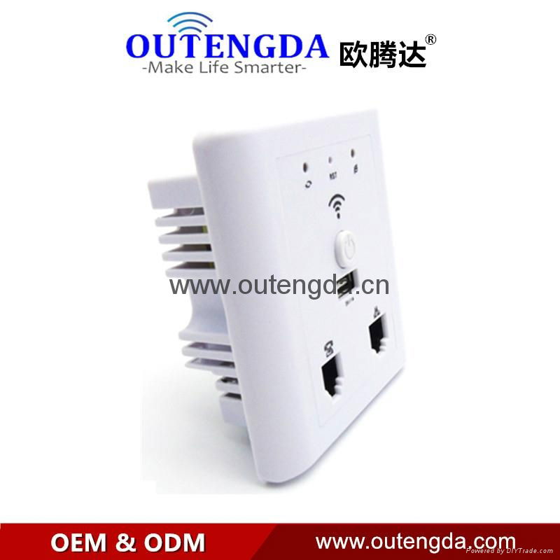 High quality Wireless Hotel Home Dormitory In wall Ap Wifi In Wall Access Point 2