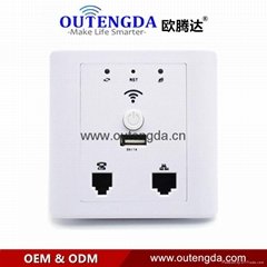 High quality Wireless Hotel Home Dormitory In wall Ap Wifi In Wall Access Point