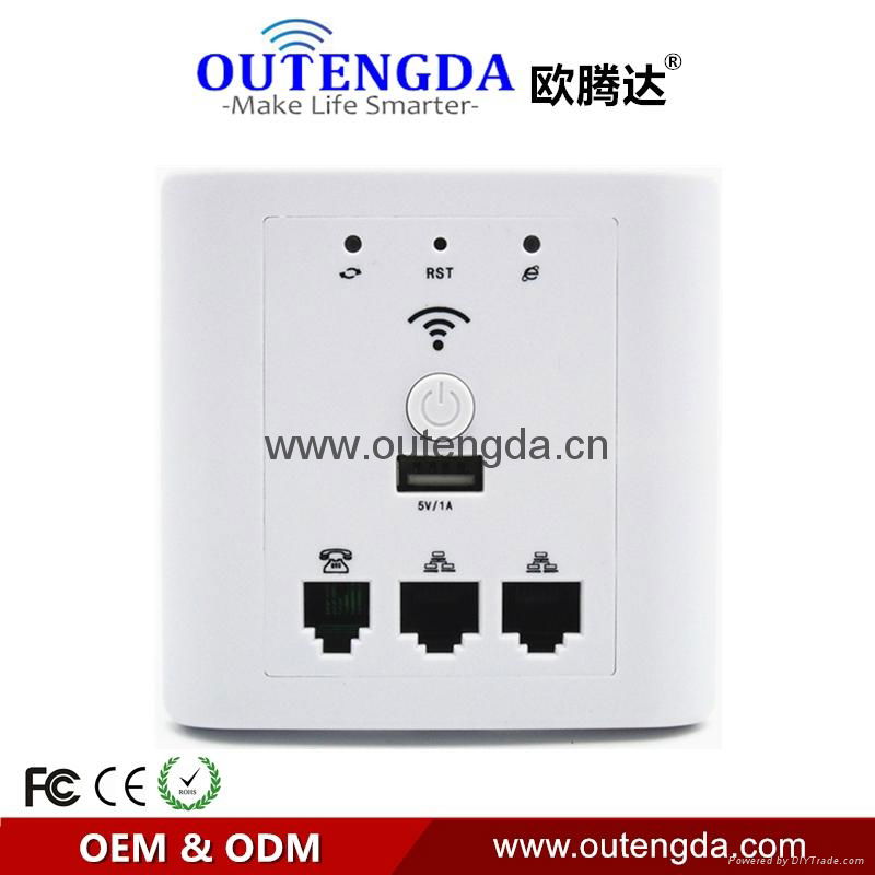 In Wall Wireless Router for Hotel Rooms use Wifi AP Wireless Router Access Point