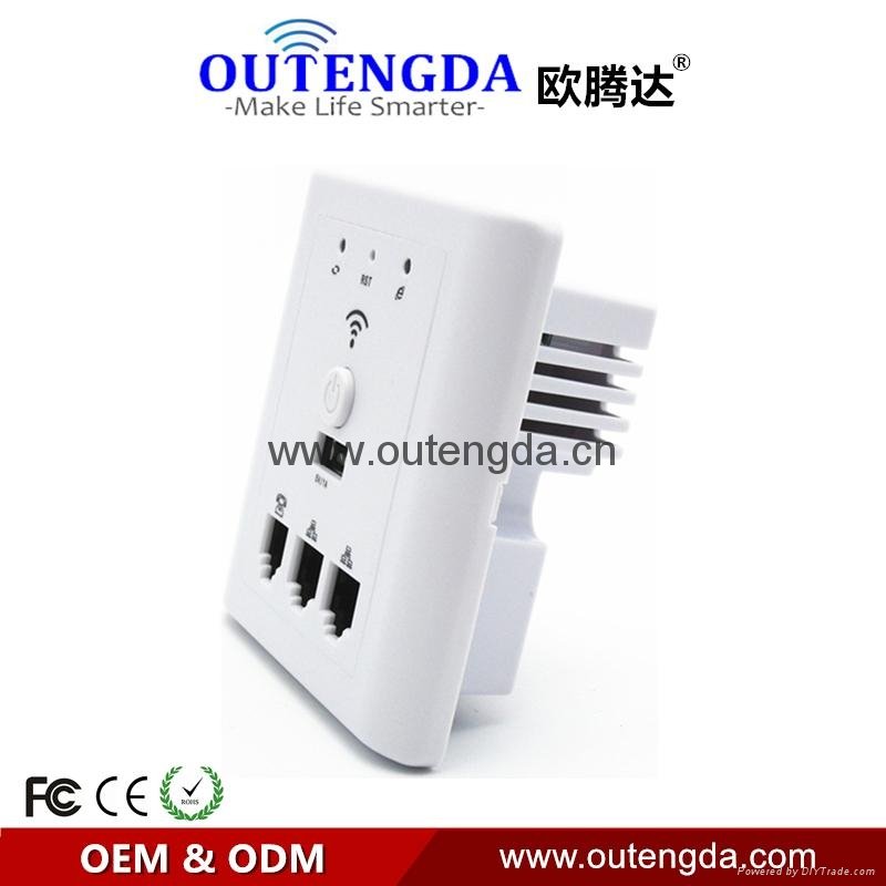 In Wall Wireless Router for Hotel Rooms use Wifi AP Wireless Router Access Point 4