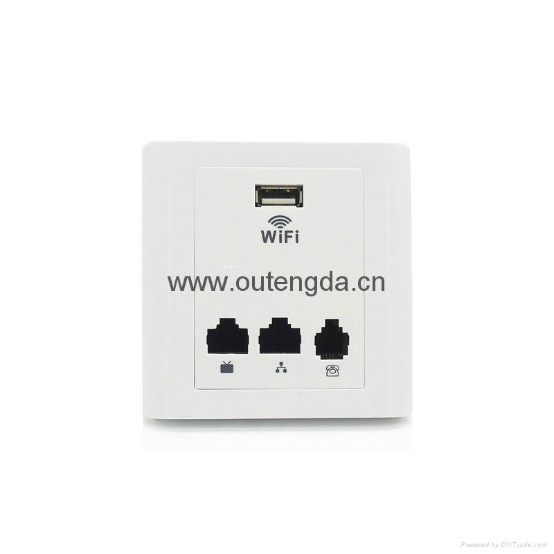 mini hotel rooms wireless ap router in wall wifi access point 802.3af 48V POE