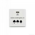 mini hotel rooms wireless ap router in wall wifi access point 802.3af 48V POE 1