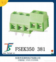 pitch:3.5 3.81 5.0 5.08mm green terminal block