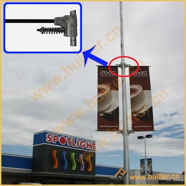 Metal Street Pole Advertising Sign Stand 3