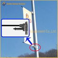 Metal Street Pole Advertising Banner