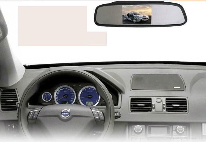 Rear View Mirror with 4.3-Inch Display Monitor 4