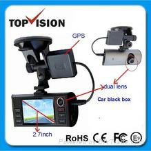 2.7inch GPS G-sensor dual lens HD 1080P car dvr black box
