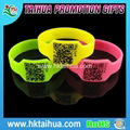 Lucky Qr Code Bracelet Silicone Wristband with Printed 5