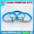 Printed Metal Aluminum Silicone Bracelet 