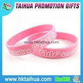 Custom Screen Printing Silicone Wristband 