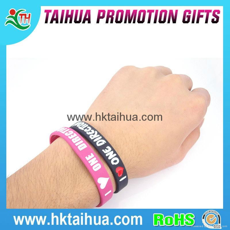 Custom Screen Printing Silicone Wristband  2