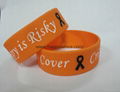 custom one inch printed silicone bracelet,wristband 1