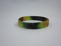 custom camouflash printed silicone bracelet,wristband 2