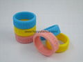 custom thumb ring silicone bracelet,wristband 5