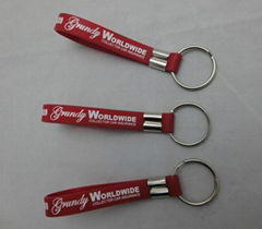 custom embossed debossed printed silicone keychain