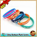 custom epoxy printed silicone bracelet,wristband 6