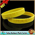 custom embossed printed silicone bracelet,wristband  5