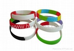 Custom segmented silicone bracelet
