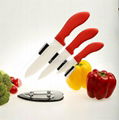 New  Ceramic Knife Set with Knives Peeler and Stand 1