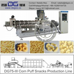 Corn puff snack extruder