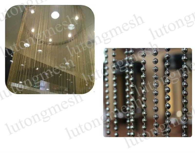 Metal beaded curtain door screens for room decoration 3