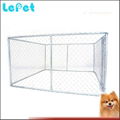 7.5*7.5*6 foot galvanized chain link large metal pet store cages